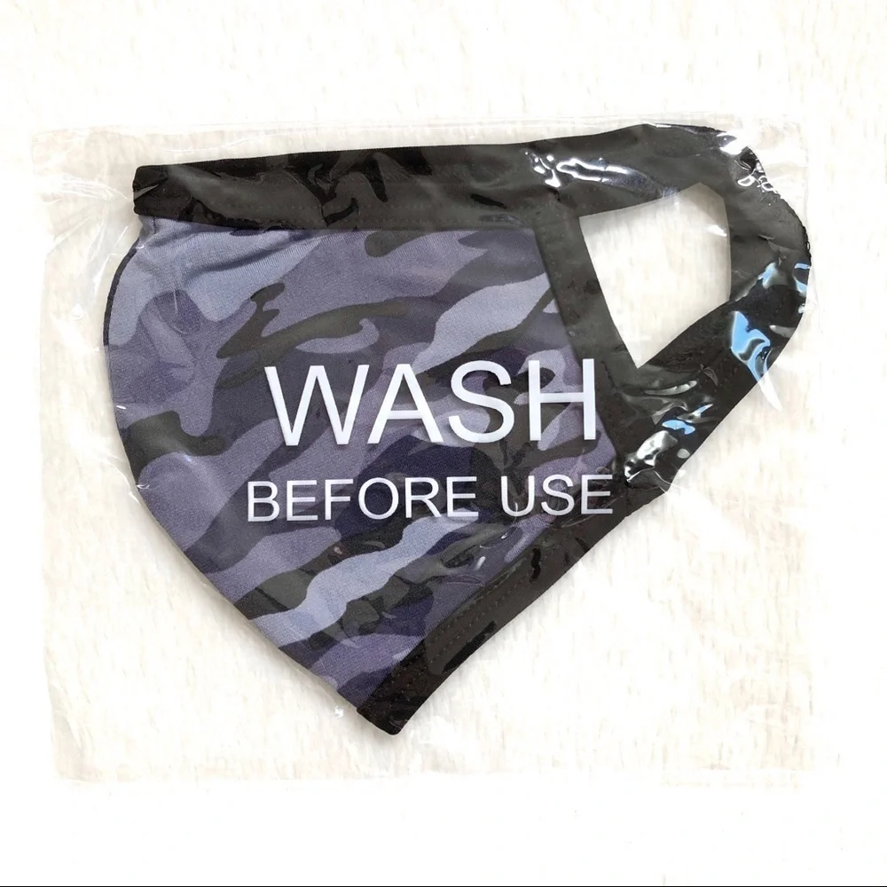 🔴 5 for $10 ONE Zenana Camouflage Print Cotton Face Mask
